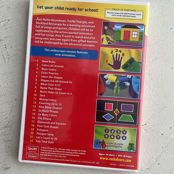 Rock n Learn Toys Rock N Learn Colors Shapes Counting Kids